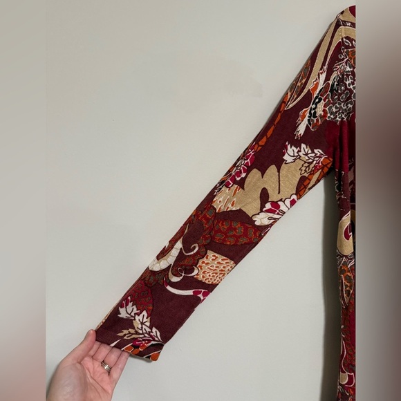 Chico’s Mixed Soiree Long Sleeve Open Cardigan Size 1 Medium NWT Cashmere Blend - Picture 3 of 10